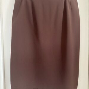 Jones Wear Chocolate Pencil Skirt